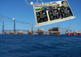 Intelligent fan trays cool offshore oil field